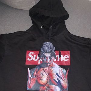 Black Supreme Tupac hoodie